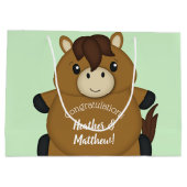 PferdeBaby-Dusche Große Geschenktüte (Rückseite)