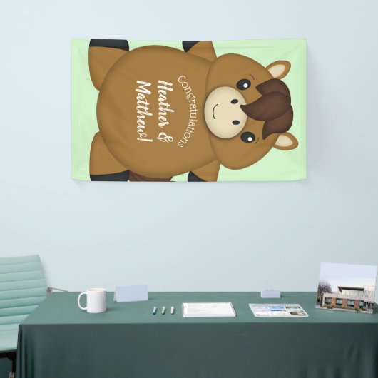 PferdeBaby-Dusche Grün Banner (Messeveranstaltung)