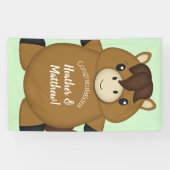 PferdeBaby-Dusche Grün Banner (Horizontal)