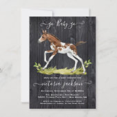 PferdeBaby-Dusche mit Fohlen Einladung (Vorderseite)