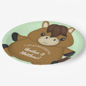 PferdeBaby-Dusche Pappteller (Schrägansicht)