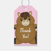 PferdeBaby Dusche Pink Girl Geschenkanhänger (Vorderseite)