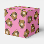 PferdeBaby Dusche Pink Girl Geschenkschachtel (Rückseite)