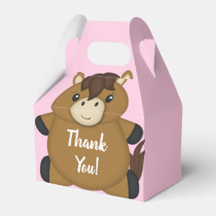 PferdeBaby Dusche Pink Girl Geschenkschachtel