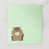 PferdeBaby-Dusche Platzkarte (Außenseite Aufgefaltet)