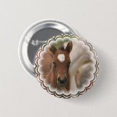 Pferdebaby-runder Knopf Button (Vorne & Hinten)