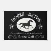 Pferdebaderat für Waschstand, Scheune oder Bad. Fußmatte (Vorderseite)