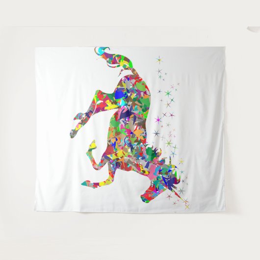 Pferdeband Wandteppich (Vorderseite (Horizontal))