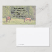 Pferdebauernhof-Visitenkarte Visitenkarte (Vorne/Hinten)