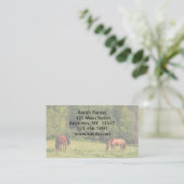 Pferdebauernhof-Visitenkarte Visitenkarte (Stehend Vorderseite)