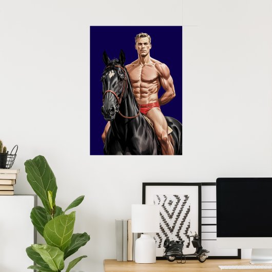 Pferdebefall Poster (Heimbüro)