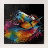 Pferdebemalung schwierig puzzle (Horizontal)