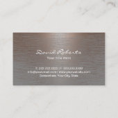 Pferdebesatzung Reiten Kupfer Visitenkarte (Rückseite)