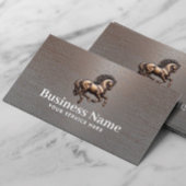 Pferdebesatzung Reiten Kupfer Visitenkarte