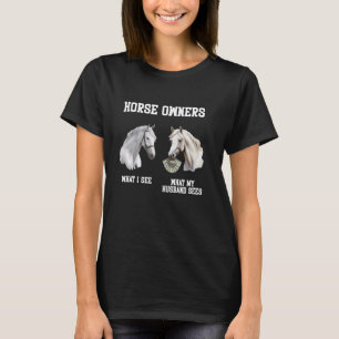 Pferdebesitzer aber mit Percherons was sehen T-Shirt
