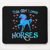 Pferdebesitzer Dieses Girl Liebe Pferd Reitausflug Mousepad (Vorne)