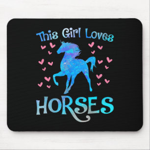 Pferdebesitzer Dieses Girl Liebe Pferd Reitausflug Mousepad