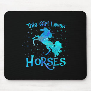 Pferdebesitzer Dieses Girl Liebe Pferd Reitausflug Mousepad