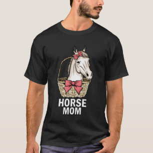 Pferdebesitzer-Mama Pferdereiterin Frauen Pferde v T-Shirt