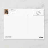 Pferdebild des kastanienbraunen Pferdes Postkarte (Rückseite)