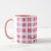 Pferdebogen mit rosa Streifen Tasse (Links)