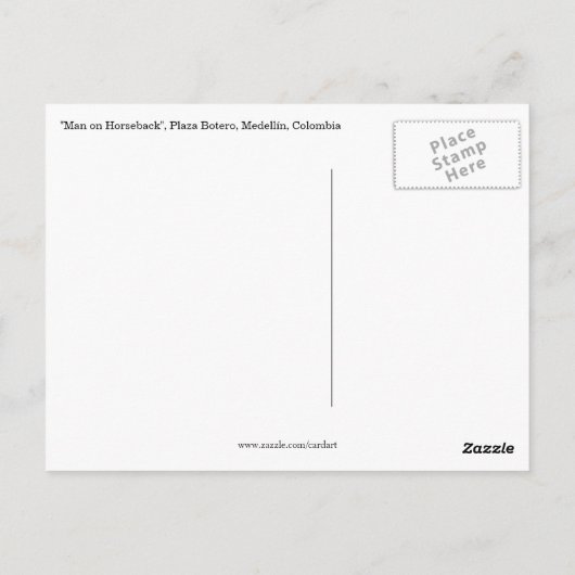 Pferdebotero Postkarte (Rückseite)