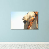 Pferdebrille Leinwanddruck (Insitu (Holzboden))