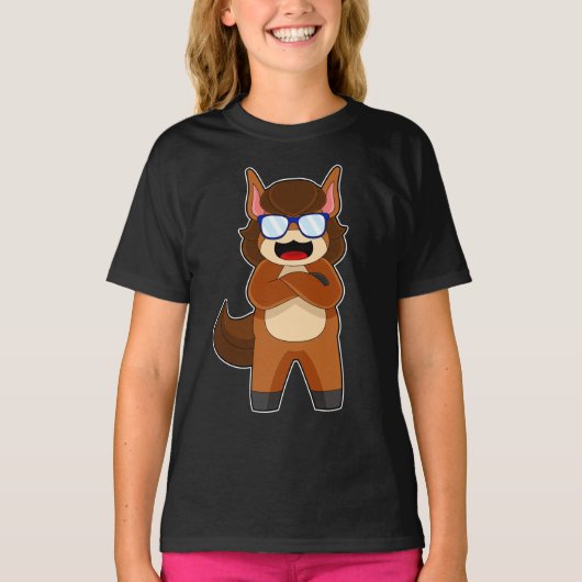 Pferdebrille T-Shirt (Vorderseite)