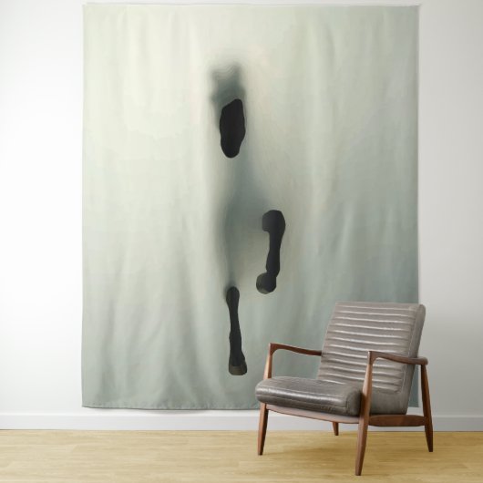 Pferdebruch durch Nebel Wandteppich (Beispiel)