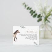 Pferdebücher für Babyverpackungskarte Begleitkarte (Stehend Vorderseite)
