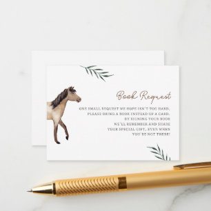 Pferdebücher für Babyverpackungskarte Begleitkarte