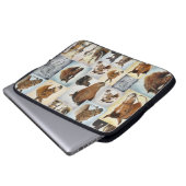 Pferdecollagen-Laptop-Hülse Laptopschutzhülle (Vorne Knopf)