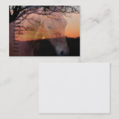 Pferdecolt-Sonnenaufgang-Visitenkarte Visitenkarte (Vorne/Hinten)