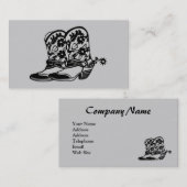 Pferdecowboystiefel-Visitenkarte Visitenkarte (Vorne/Hinten)