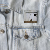 Pferdedas haften gehen heraus Scheunen-Fenster Button (Beispiel)