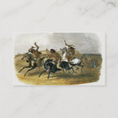 Pferdedas laufen von Sioux-amerikanischem Visitenkarte (Rückseite)