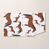 Pferdedesign Badhandtuch Set (Handtuch)
