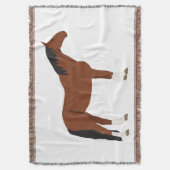 Pferdedesign Decke (Vorderseite Vertikal)