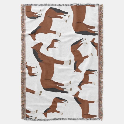 Pferdedesign Decke (Vorderseite Vertikal)