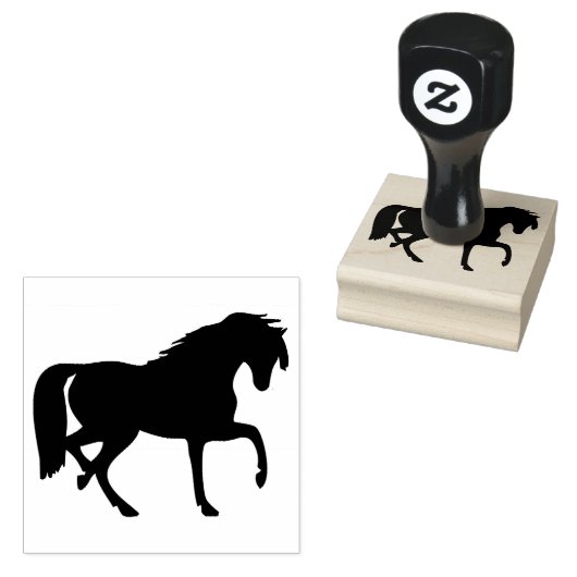 Pferdedesign Gummistempel (Stempel)
