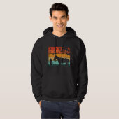Pferdedesign im Sonnenuntergang Hoodie (Vorne ganz)