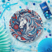 Pferdedesign Pappteller (Party)