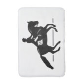 Pferdedressage-kundenspezifische Initiale u. Badematte (Vorderseite Vertikal)