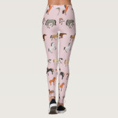 Pferdedruckmuster, Frauen & Mädchen Kind, Cowgirl Leggings (Rückseite)