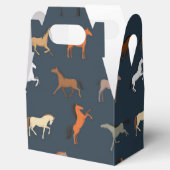 Pferdedruckmuster, Jungen Mädchen & Kinder, Pferde Geschenkschachtel (Geöffnet)