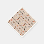 Pferdedruckmuster, Jungen Mädchen & Kinder, Pferde Serviette (Ecke)