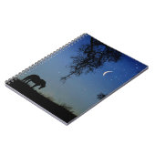 Pferdeeiche Tree and Moon Whimsical Notebook Notizblock (Linke Seite)