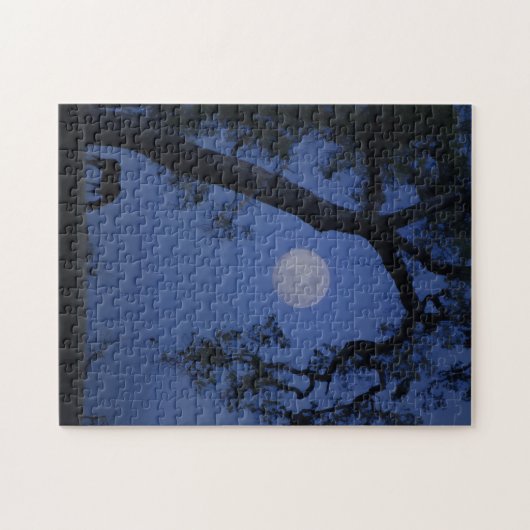 Pferdeeiche und Vollmond Puzzle (Horizontal)