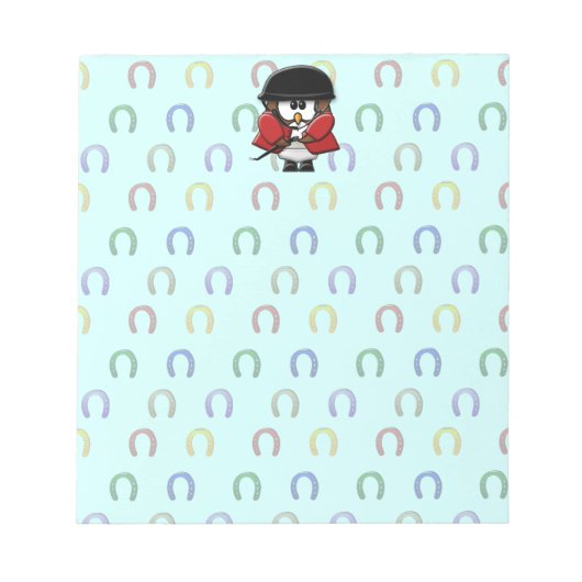 Pferdeeihu Notizblock (Vorderseite)