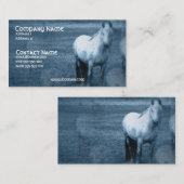PferdeEinsamkeits-Visitenkarte Visitenkarte (Vorne/Hinten)